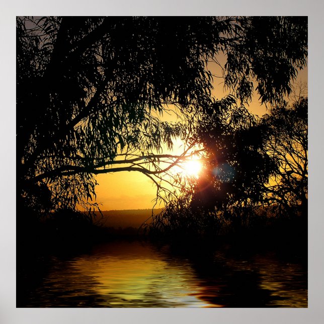 Sonnenuntergang Liebe Poster (Vorne)