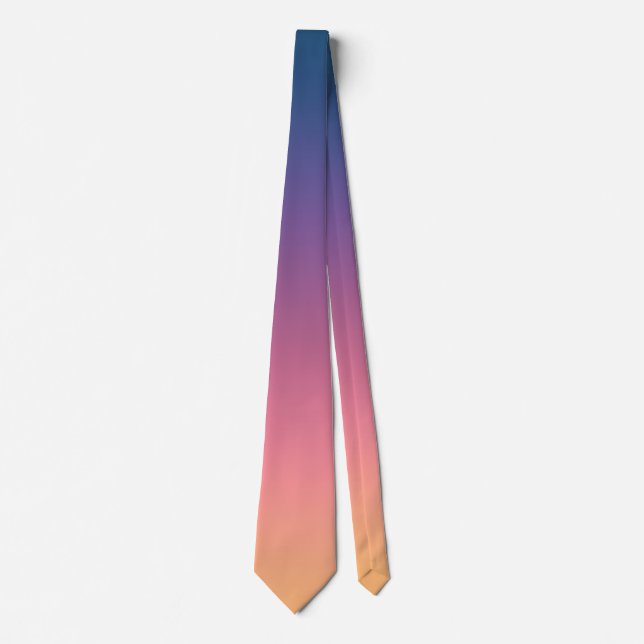 Sonnenuntergang Lila und rosa Pastell Krawatte (Vorderseite)