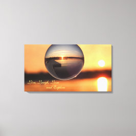 Sonnenuntergang Live-Liebe Laugh Entdecken Sie Ins Leinwanddruck