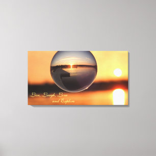 Sonnenuntergang Live-Liebe Laugh Entdecken Sie Ins Leinwanddruck
