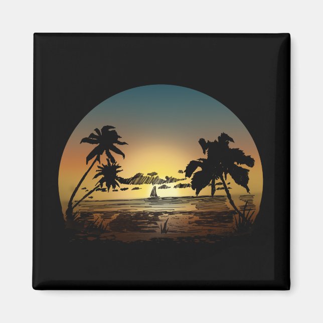 Sonnenuntergang Magnet (Vorne)