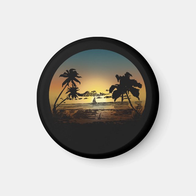Sonnenuntergang Magnet (Vorne)