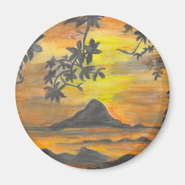 Sonnenuntergang Magnet (Vorne)