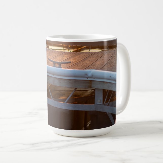 Sonnenuntergang Marina: Überlegungen und Ruhe Kaffeetasse (VorderseiteRechts)
