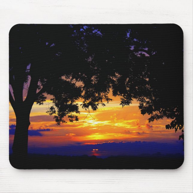 Sonnenuntergang-Mausunterlage Mousepad (Vorne)