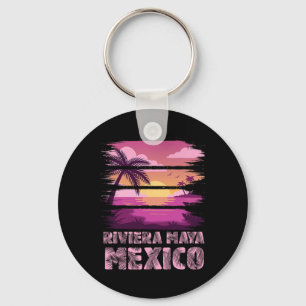 Sonnenuntergang Mexiko Riviera Maya Sommerurlaub S Schlüsselanhänger
