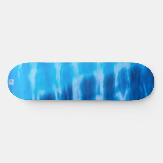 Sonnenuntergang mit blauem Skateboard für Krawatte (Horizontal)
