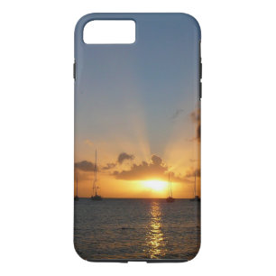 Sonnenuntergang mit Segelbooten Tropical Landscape iPhone 8 Plus/7 Plus Hülle