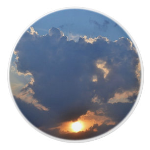 Sonnenuntergang mit Teacup Cloud Formation von STa Keramikknauf