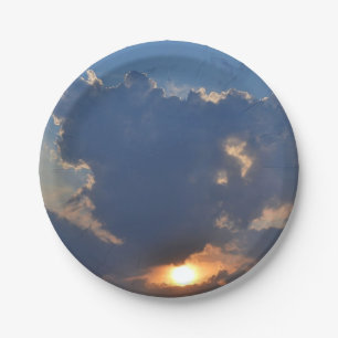 Sonnenuntergang mit Teacup Cloud Formation von STa Pappteller