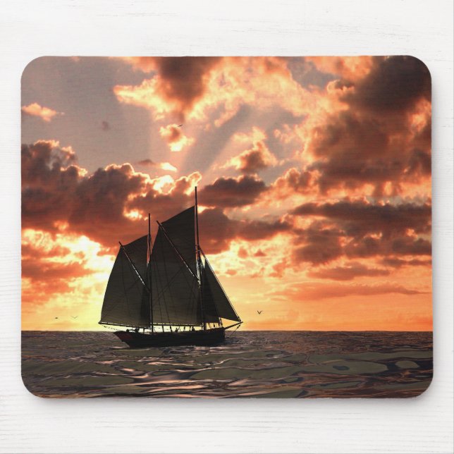 Sonnenuntergang Mousepad (Vorne)