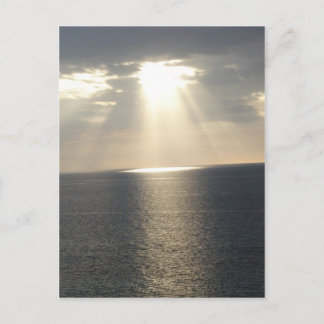 Sonnenuntergang nach dem Sturm Postkarte