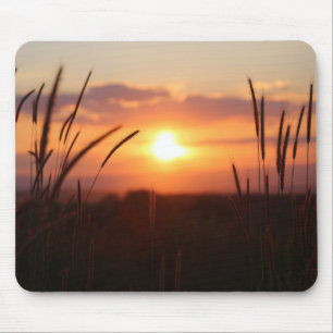 Sonnenuntergang, Natur, Wiese Mousepad