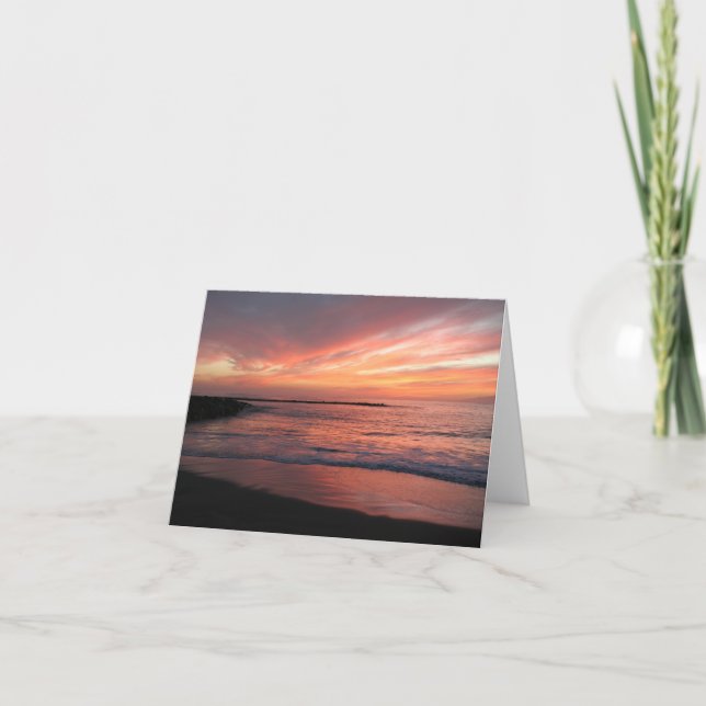 Sonnenuntergang notecards karte (Vorderseite)
