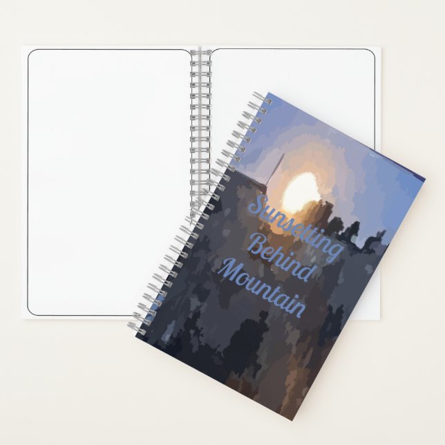 Sonnenuntergang Notizbuch (Innen)