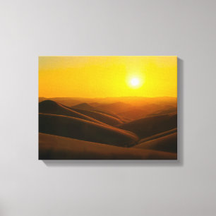Sonnenuntergang Nr. 1 - Sonnenuntergangsserie Lein Leinwanddruck