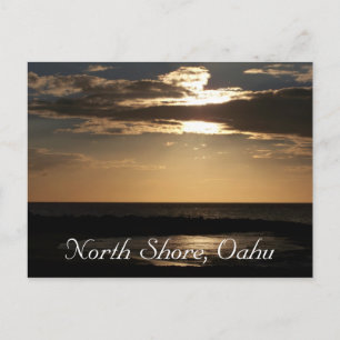 Sonnenuntergang, Oahu Postkarte