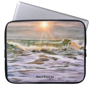 Sonnenuntergang Ocean Beach Persönliche Laptop-Hül Laptopschutzhülle