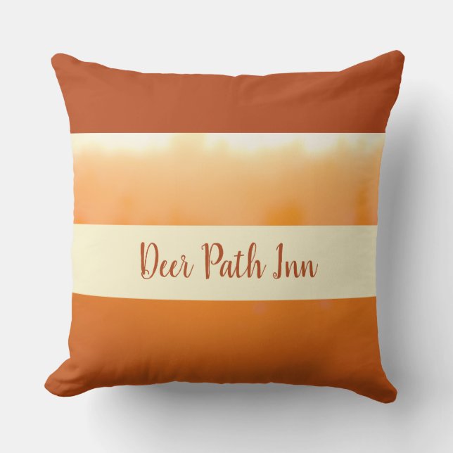 Sonnenuntergang Orange Earthtone Fall Earth Tones  Kissen (Vorderseite)