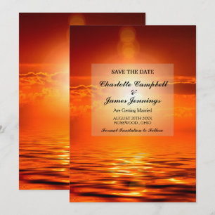 Sonnenuntergang Orange Golden Sky Sea Gold Save th