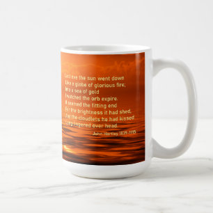 Sonnenuntergang Orange Golden Sky Sea of Gold Insp Kaffeetasse
