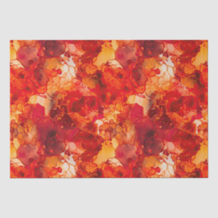 Sonnenuntergang Orange und Rot mit Rose Gold Alkoh Seidenpapier