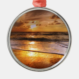 Sonnenuntergang Ornament Aus Metall