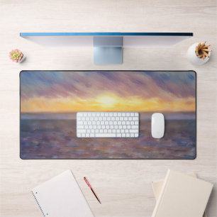 Sonnenuntergang Ozean Abstrakte Kunst Schreibtisch Schreibtischunterlage
