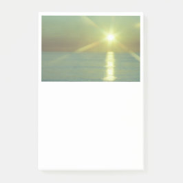 Sonnenuntergang-Ozean-Post-Itanmerkungen, 4 x 6 Post-it Klebezettel