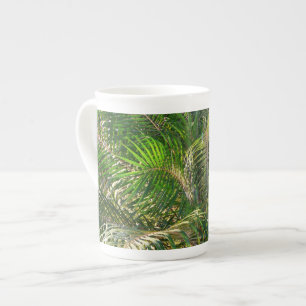 Sonnenuntergang Palm Fronds Tropical Prozellantasse