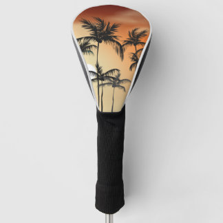 Sonnenuntergang Palmen Beach Sommer Golf Headcover