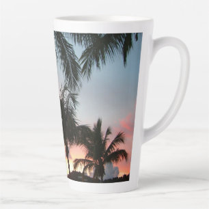 Sonnenuntergang Palmen tropische Landschaftsfotogr Milchtasse