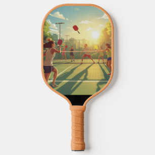 Sonnenuntergang Pickleball Match Paddle