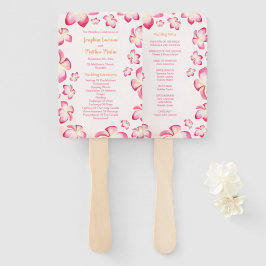 Sonnenuntergang Plumera Hochzeitsprogramme Fächer