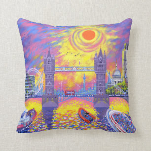 Sonnenuntergang: Pool von London 2013 Kissen
