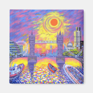 Sonnenuntergang: Pool von London 2013 Magnet