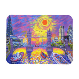 Sonnenuntergang: Pool von London 2013 Magnet