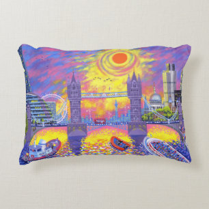 Sonnenuntergang: Pool von London 2013 Zierkissen