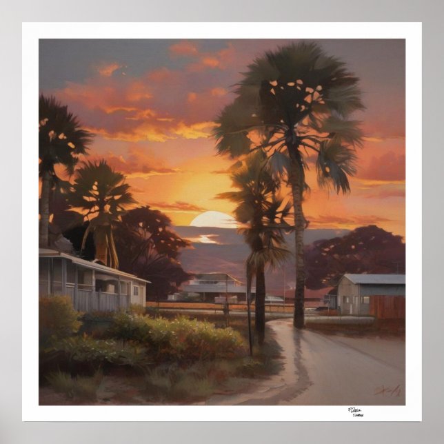 Sonnenuntergang Poster (Vorne)