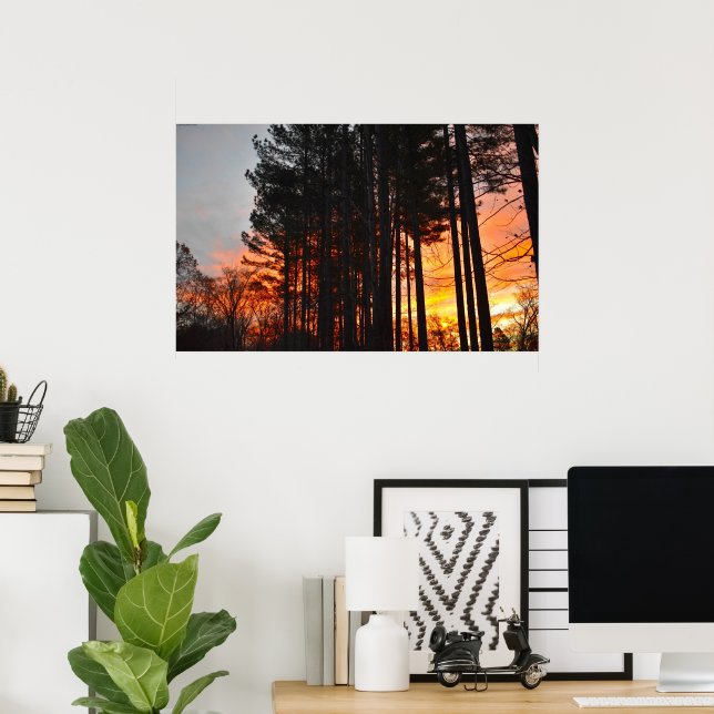 Sonnenuntergang Poster (Heimbüro)