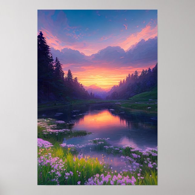 Sonnenuntergang Poster (Vorne)