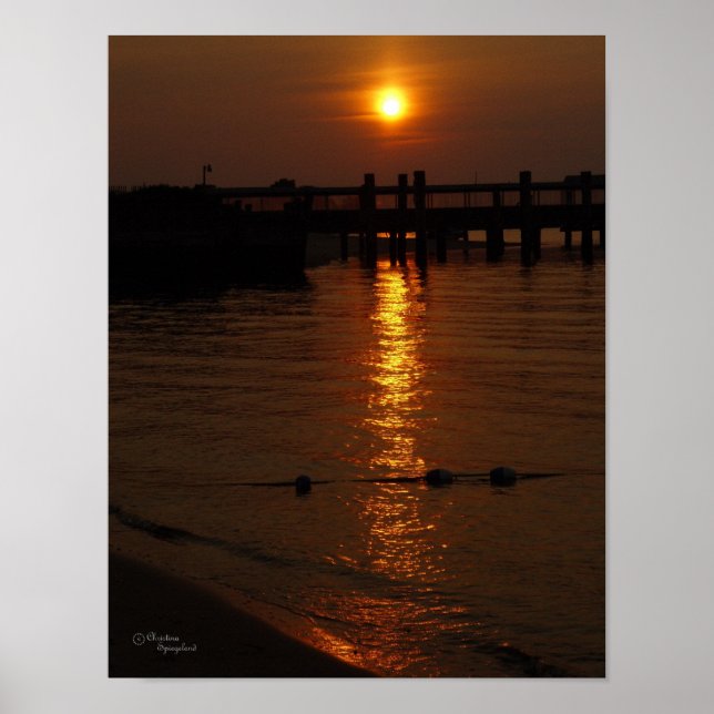 Sonnenuntergang-Poster im Nordosten Poster (Vorne)