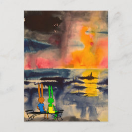 Sonnenuntergang Postkarte