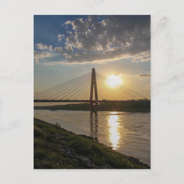 Sonnenuntergang Postkarte (Vorderseite)