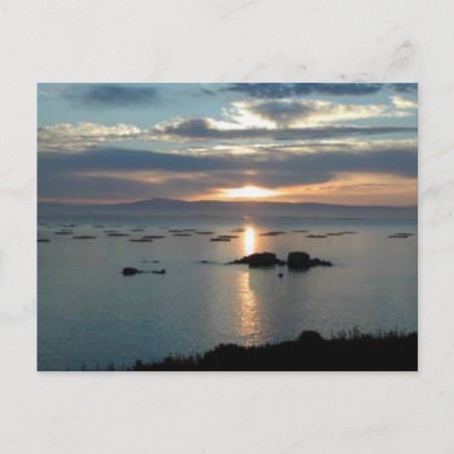 Sonnenuntergang Postkarte (Vorderseite)