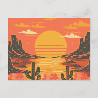 Sonnenuntergang Postkarte