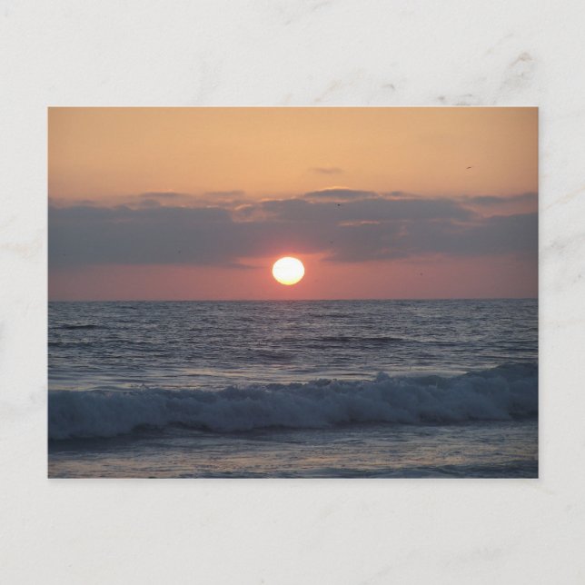 Sonnenuntergang Postkarte (Vorderseite)