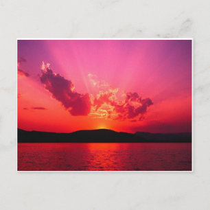 Sonnenuntergang Postkarte