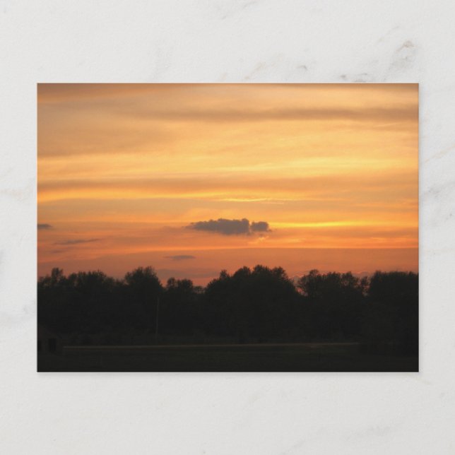 Sonnenuntergang Postkarte (Vorderseite)