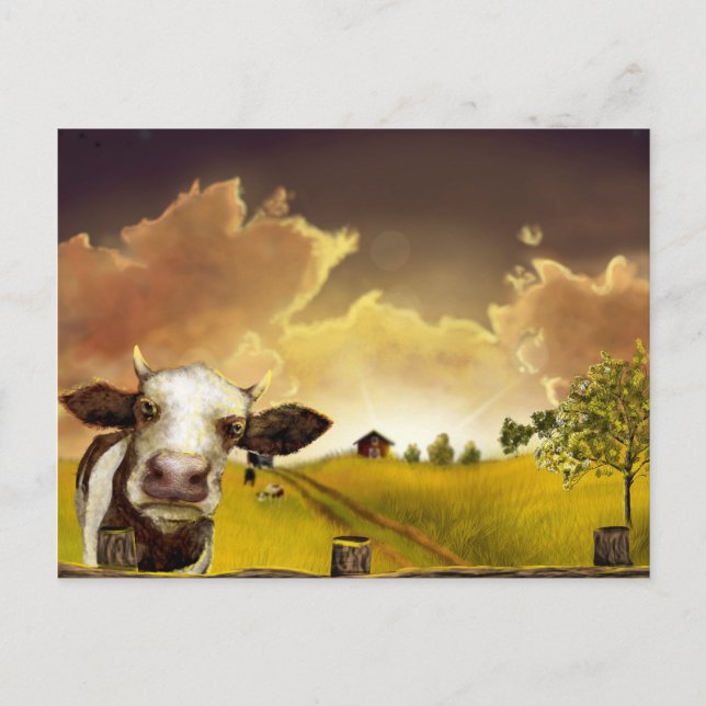 Sonnenuntergang Postkarte (Vorderseite)